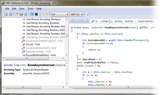 Async decompilation.