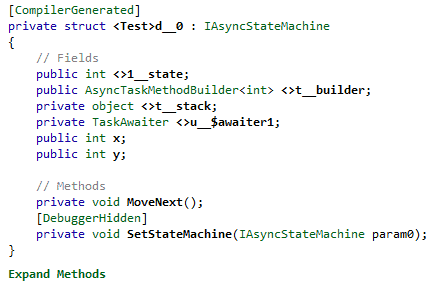 IAsyncStateMachine implemented by the compiler-generated type.