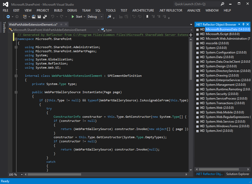 Dev Reflector .NET Decompiler: Decompile Any .NET Code | .NET Reflector
