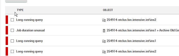 Long running queries
