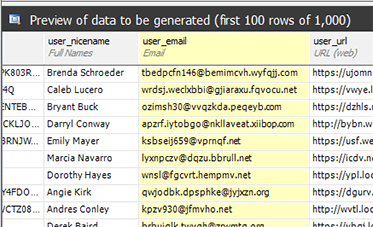 SQL Data Generator - Data Generator For MS SQL Server Databases