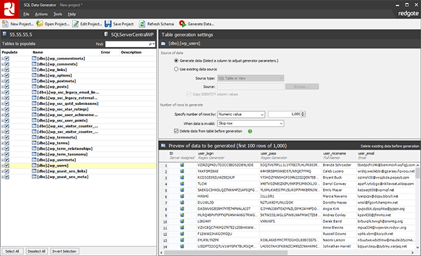 SQL Data Generator: Generate realistic test data fast