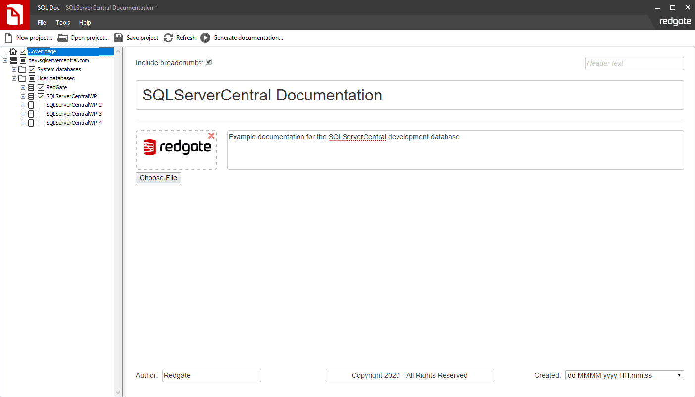 Database Documentation Generator For SQL Server | SQL Doc
