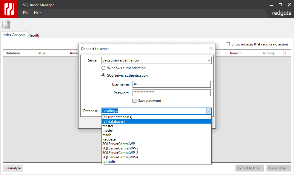 SQL Index Manager Analyze Manage Fix Fragmented SQL Server Indexes