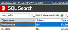Impact analysis with SQL Search
