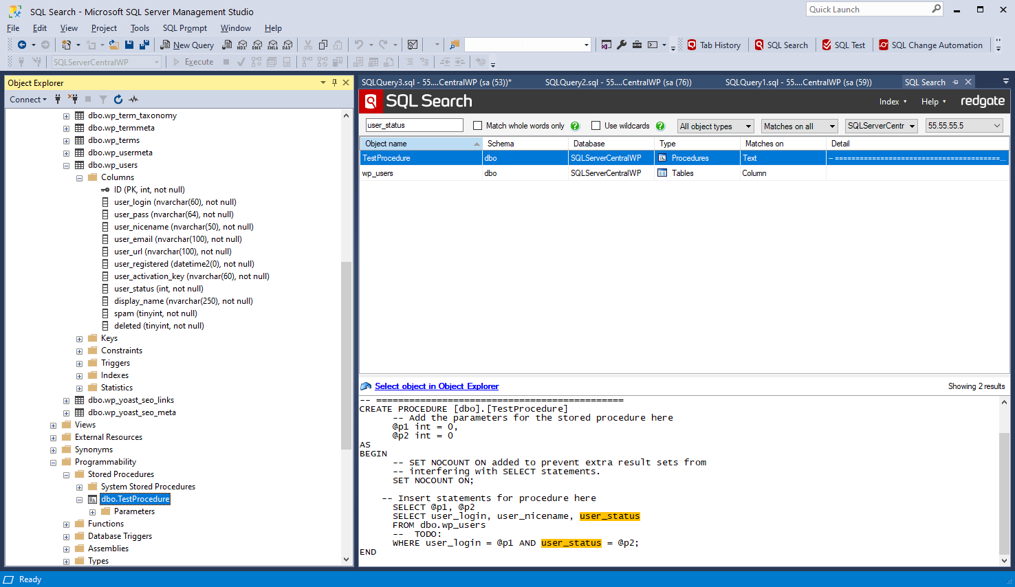 SQL Search - Find SQL fast in SQL Server Management Studio and Visual ...