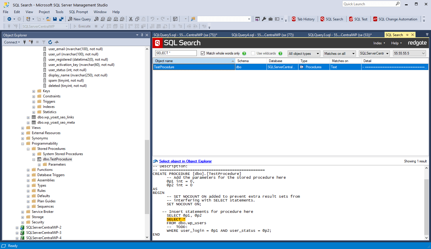 SQL Search - Find SQL fast in SQL Server Management Studio and Visual ...