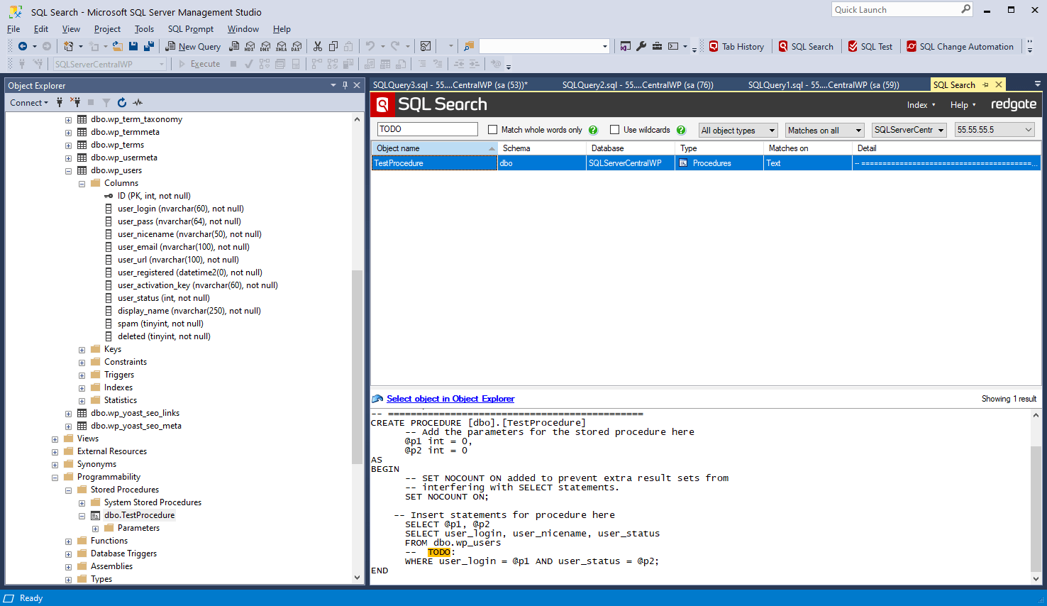 SQL Search - Find SQL fast in SQL Server Management Studio and Visual ...