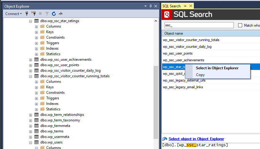 SQL Search - Find SQL fast in SQL Server Management Studio and Visual ...