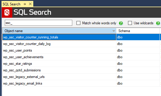 SQL Search - Find SQL fast in SQL Server Management Studio and Visual ...