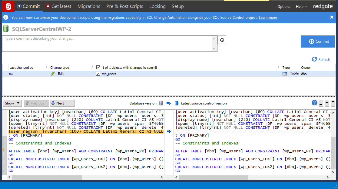 SQL Source Control: Link Database To TFS, SVN, Git, Mercurial