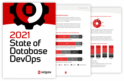 Pages from the 2021 State of Database DevOps Report