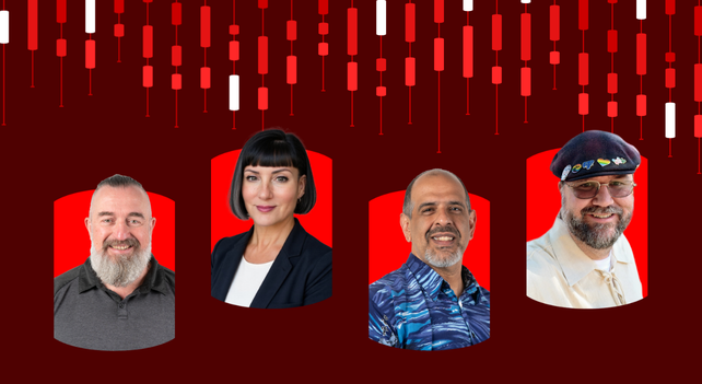 Promotional image for the Navigating the Database Landscape in 2026 livestream featuring presenters Grant Fritchey, Kellyn Gorman, Steve Jones, and Pat Wright