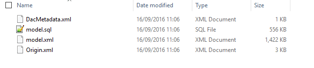 SQL Server object scripts in a DacPac