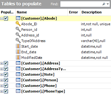 fake data using the built-in generators
