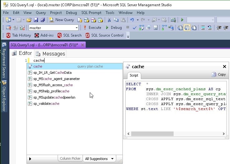SQL Prompt snippet 4