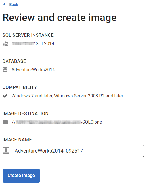 Database provisioning with SQL Clone 6