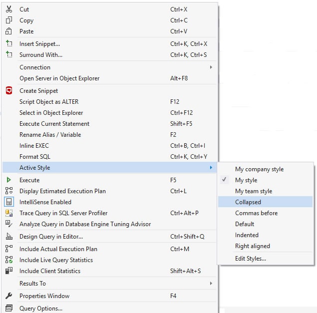 SQL Prompt formatting 9