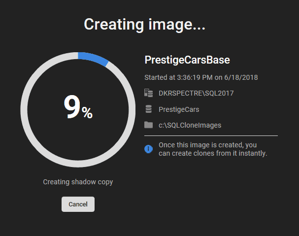 image creation in action