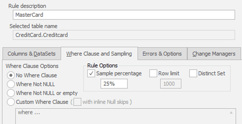 controlling the data distribution using Data Masker
