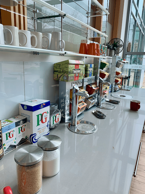 The tea bar at Redgate