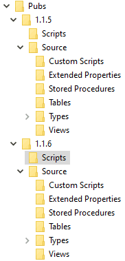 databases in version control