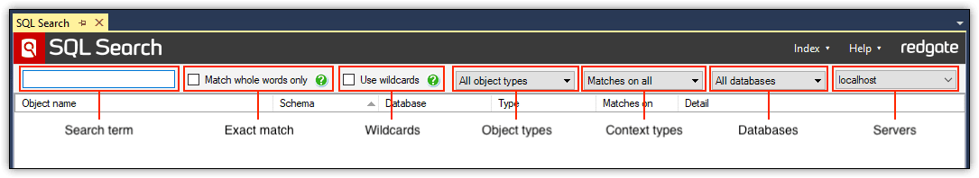 Searching for object in SSMS with SQL Search 