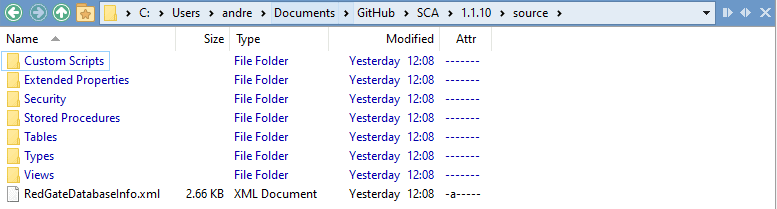 Object-level SQL source scripts