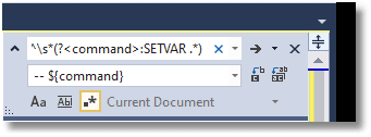 A regex to comment out setvar commands
