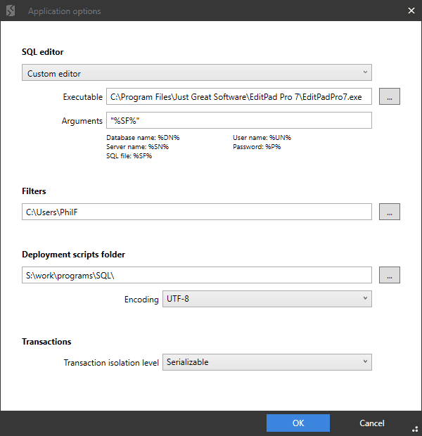 Set UTF8 encoding in SQL Compare