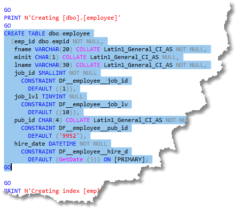 disable sql formatting