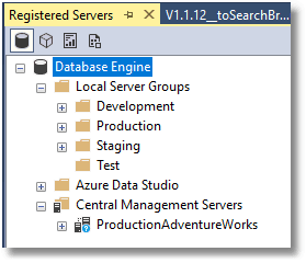 local registered servers