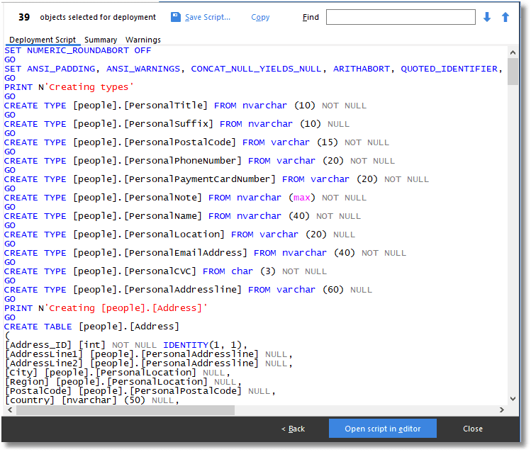 using SQL Compare to generate a flyway-compatible migration file