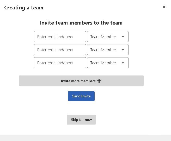 invite team members