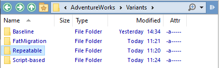 Four ways to build a database in flyway