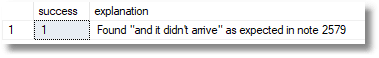 Testing searches for phrases
