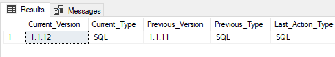 Reporting the flyway version in SQL