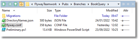 Managing a mock production schema using Flyway