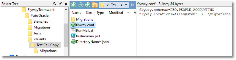 using a relative path to specify location of migrations