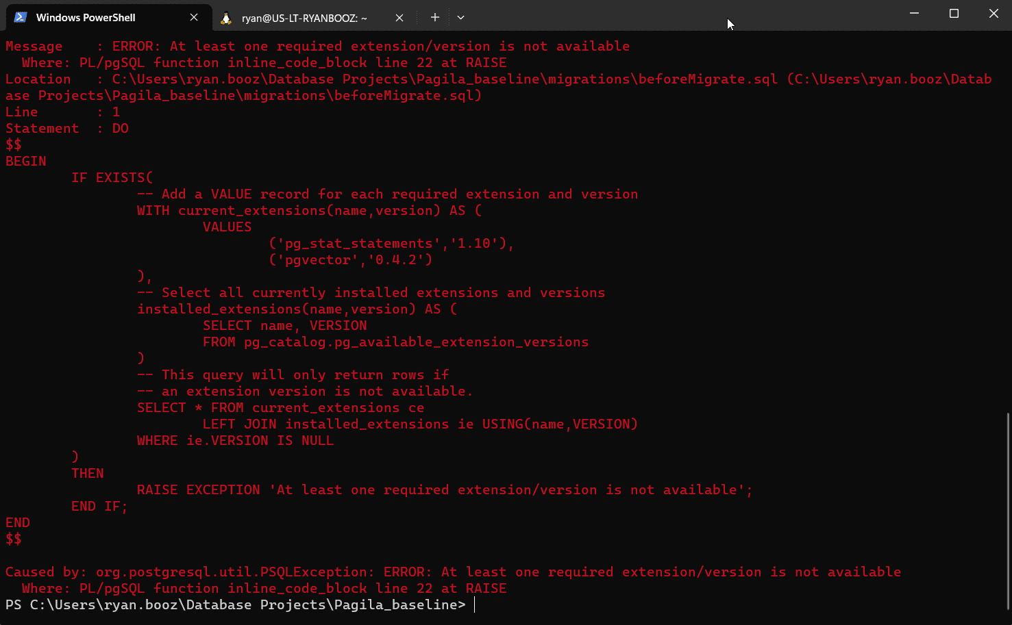 Coding for PostgreSQL using PGVector