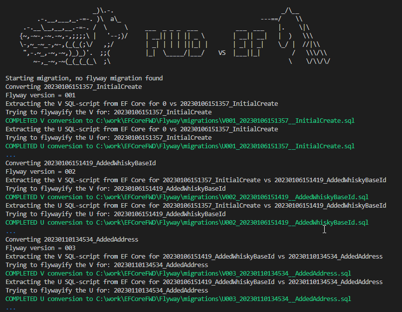 auto-converting EF Migrations to Flyway migrations