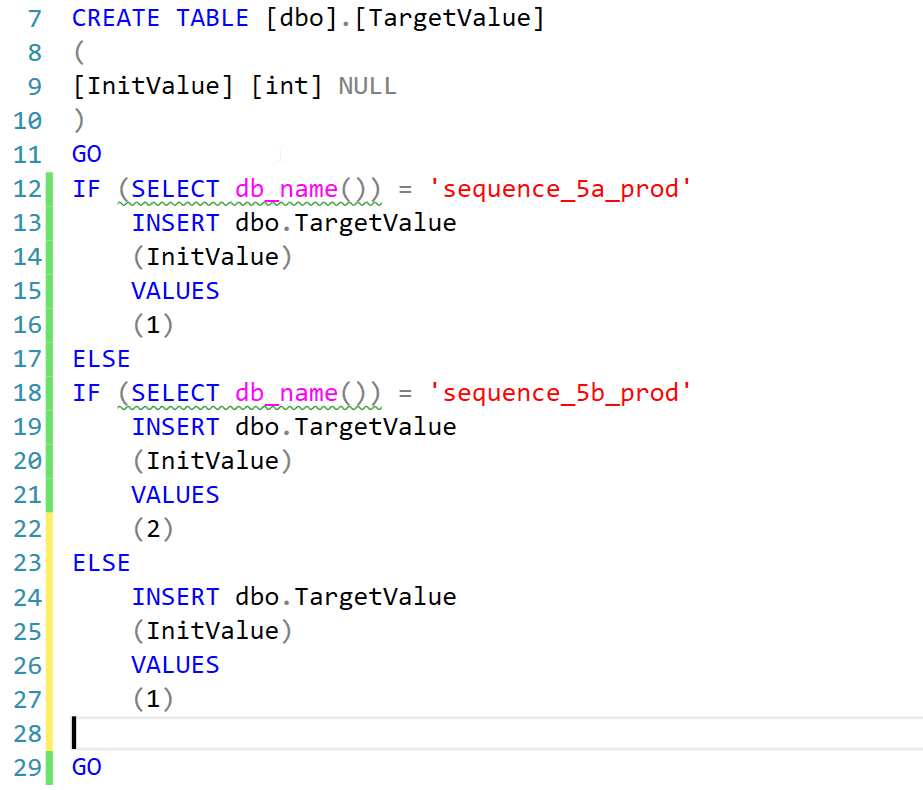 Edit TargetValue table