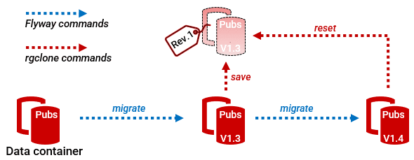 rgclone save and reset commands