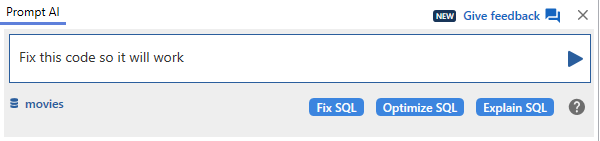 Fixing broken SQL with Prompt AI
