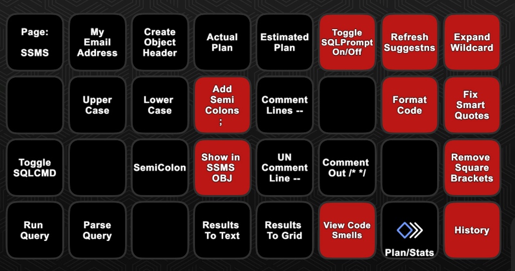 Using a Stream Deck with SQL Prompt