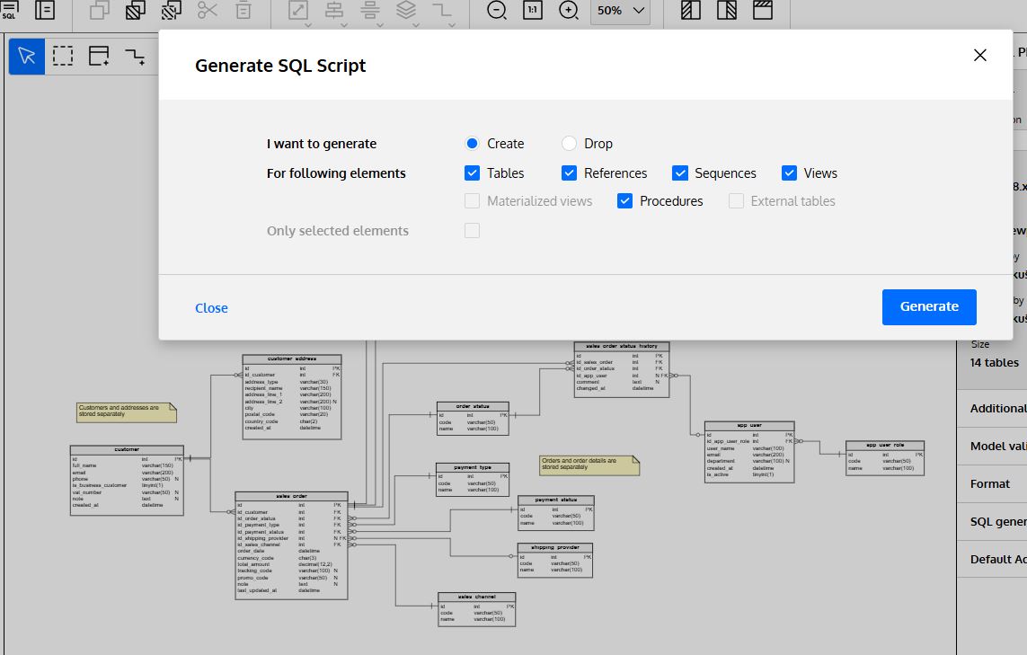 generate a build script for the new model